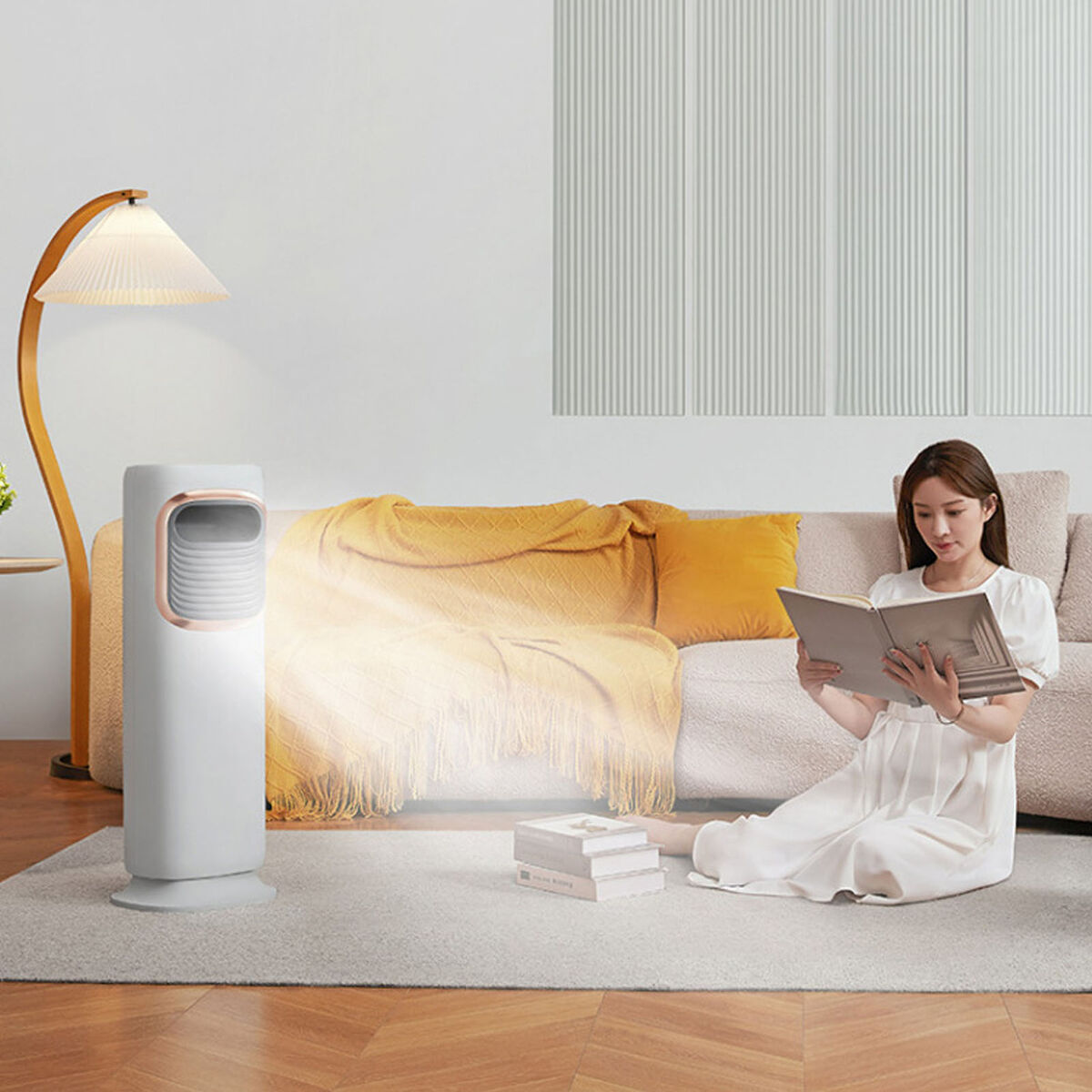 Unbranded Home Portable Smart 5G Air Heating & Cooling Tower Fan - 2000W