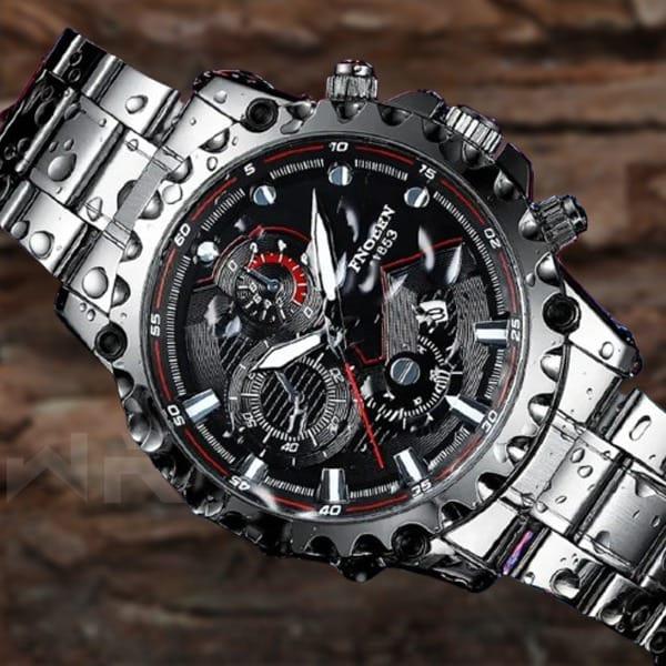 FNGEEN - 1853 Analog Time Stainless Steel Chain Watch For Men