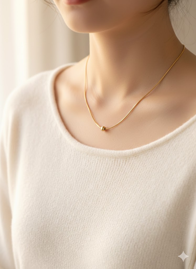 Minimalist Stainless Steel Round Pendent