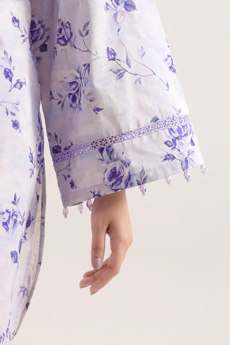 Unstitched Printed Cotton Khaddar 3 Piece