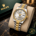 Rolex Day-Date Two-Tone Luxury Watch | Gold & Silver Stainless Steel Men's Analog Wrist Watch | Premium Dress Timepiece