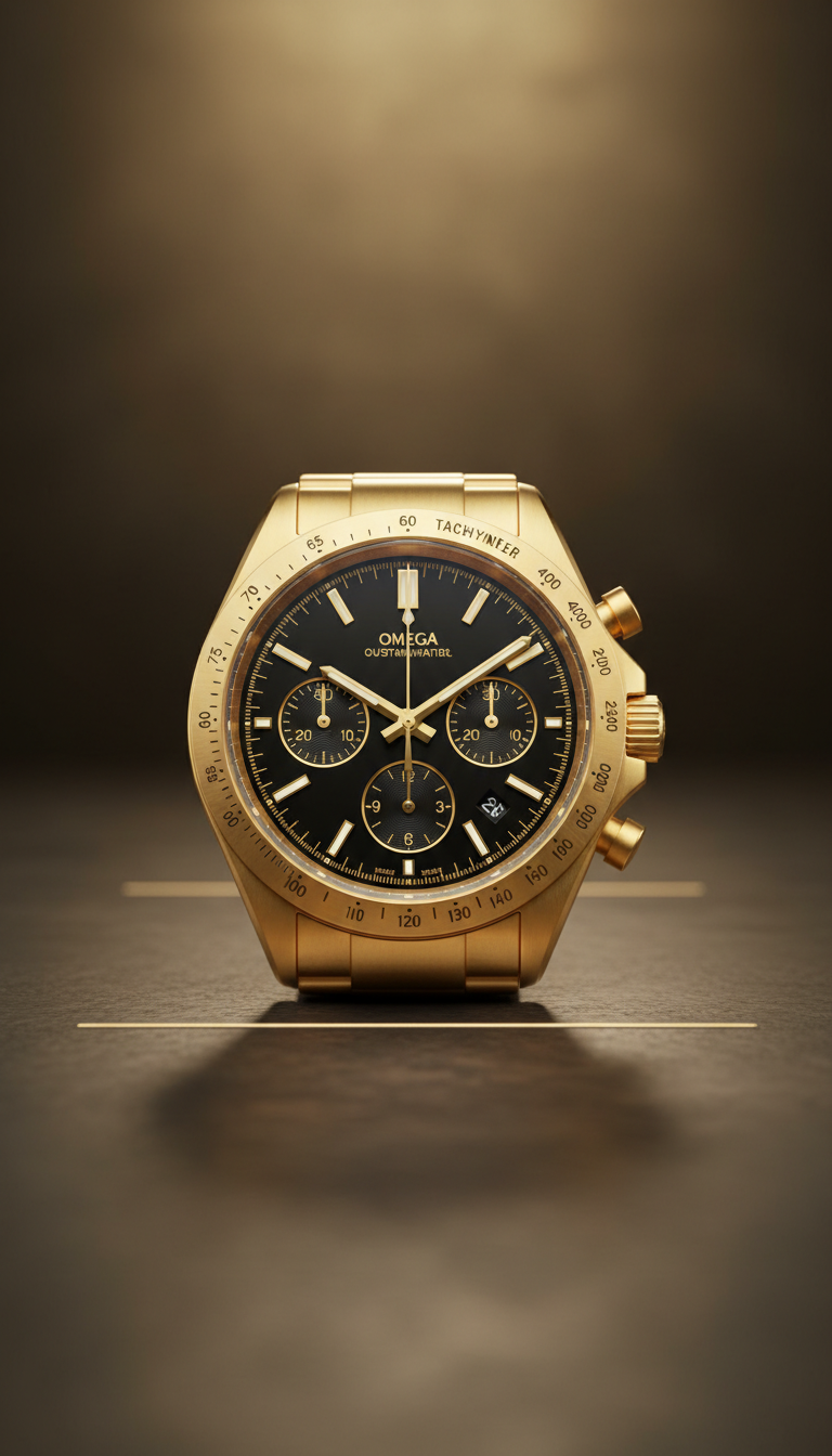 Men's 18k Gold Chronograph Watch