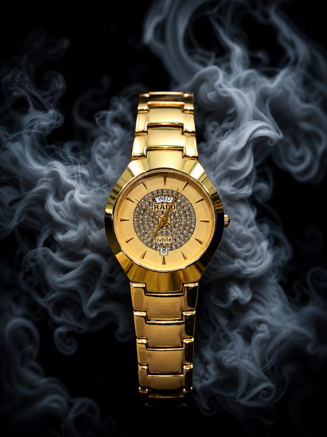 Rado Jubile Gold Women's Luxury Watch | Premium Diamond Dial Stainless Steel Wrist Watch | Elegant Analog Timepiece