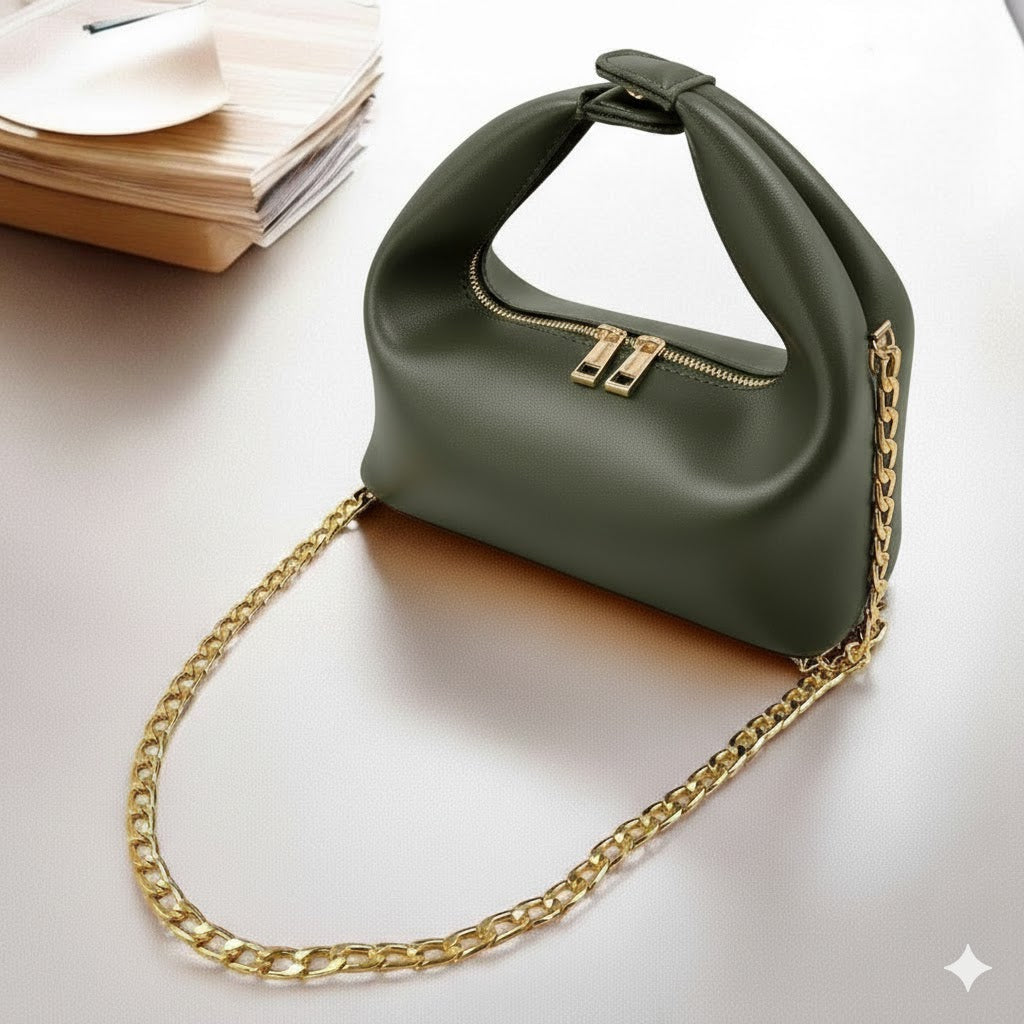 Premium PU Baguette Leather Bag