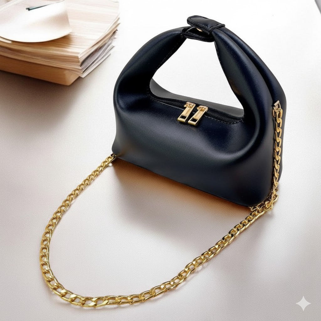 Premium PU Baguette Leather Bag