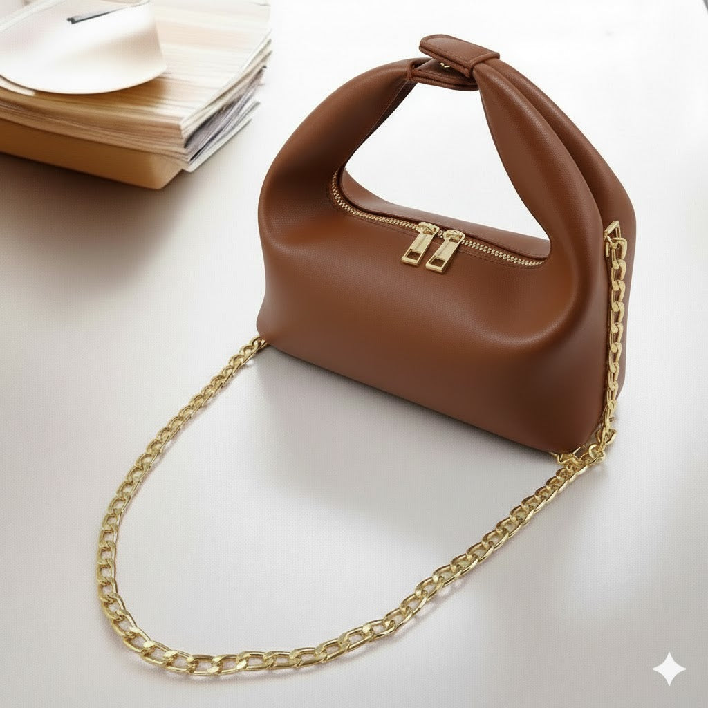 Premium PU Baguette Leather Bag
