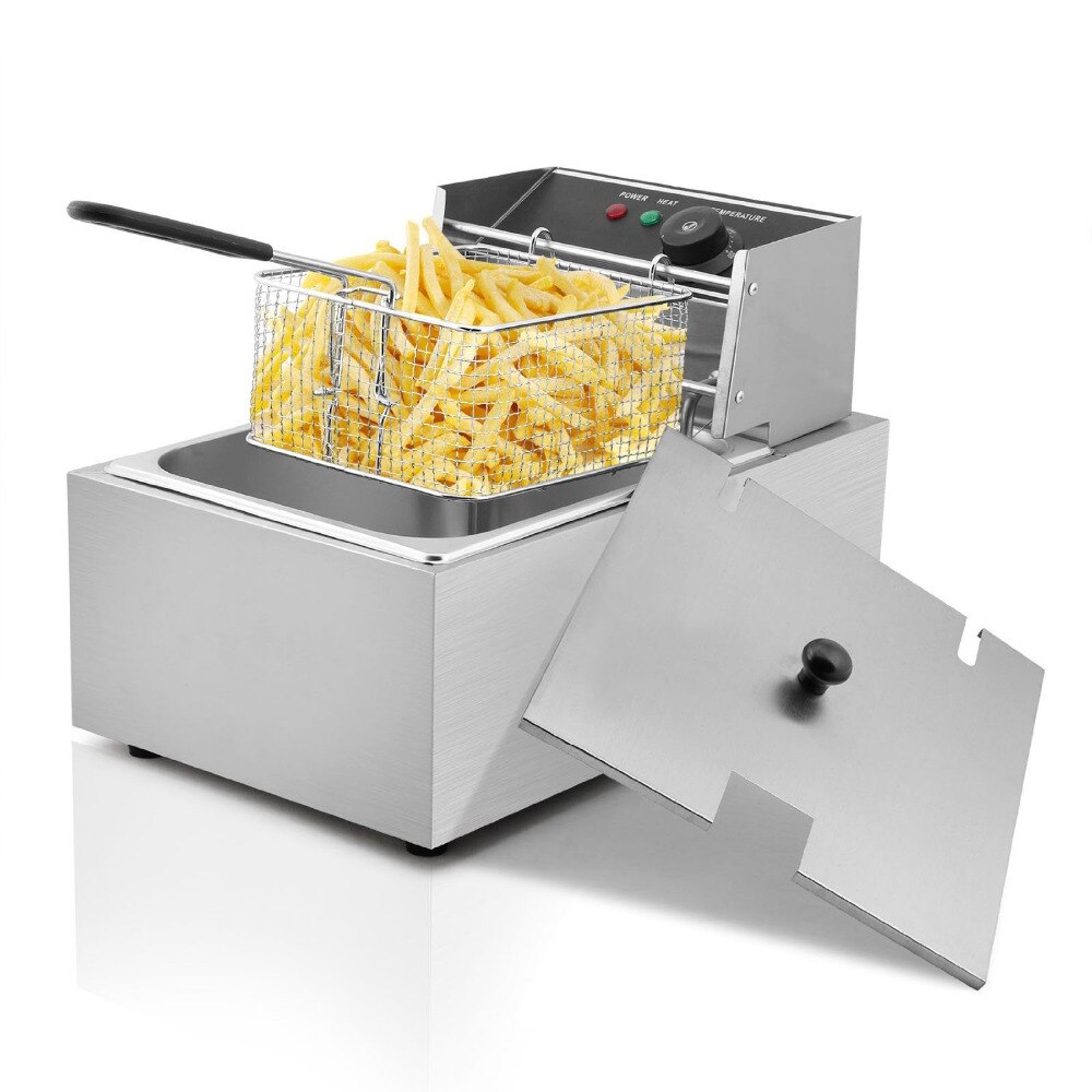 High Quality Temperature Control 6 Electric Deep Fryer Stainless Food Deep Fryers