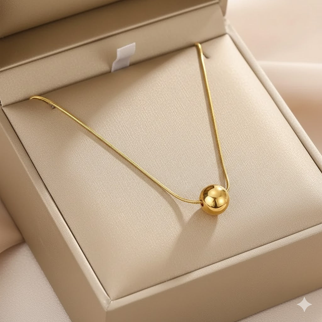 Minimalist Stainless Steel Round Pendent