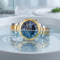 SKMEI Dual Time Analog Digital Watch for Men | Gold & Silver Stainless Steel Waterproof Sports Watch | Zillsta