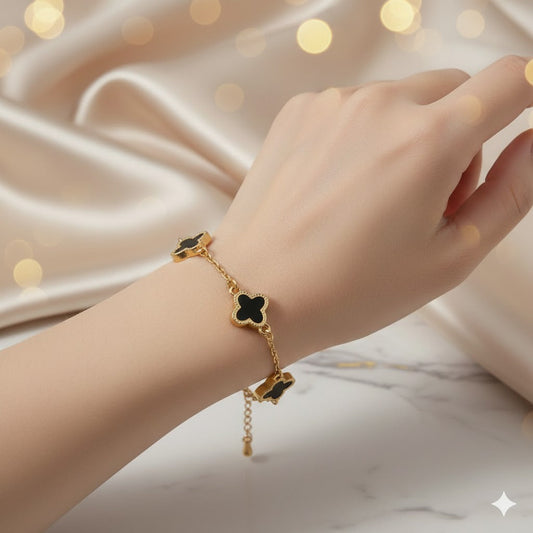 Trendy Clover Charm Bracelet for Women