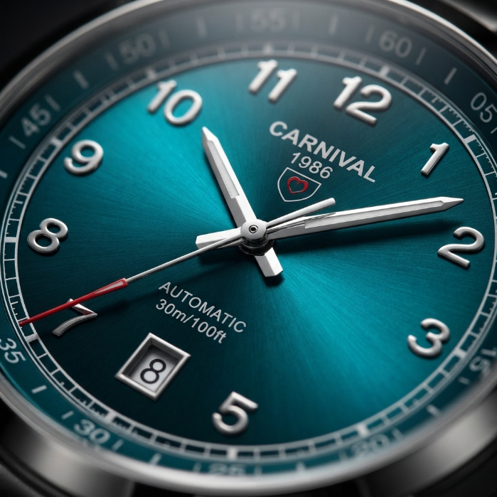 CARNIVAL 1986 Luxury Men's Automatic Watch | Stainless Steel Mechanical Wrist Watch | Premium Business & Casual Timepiece