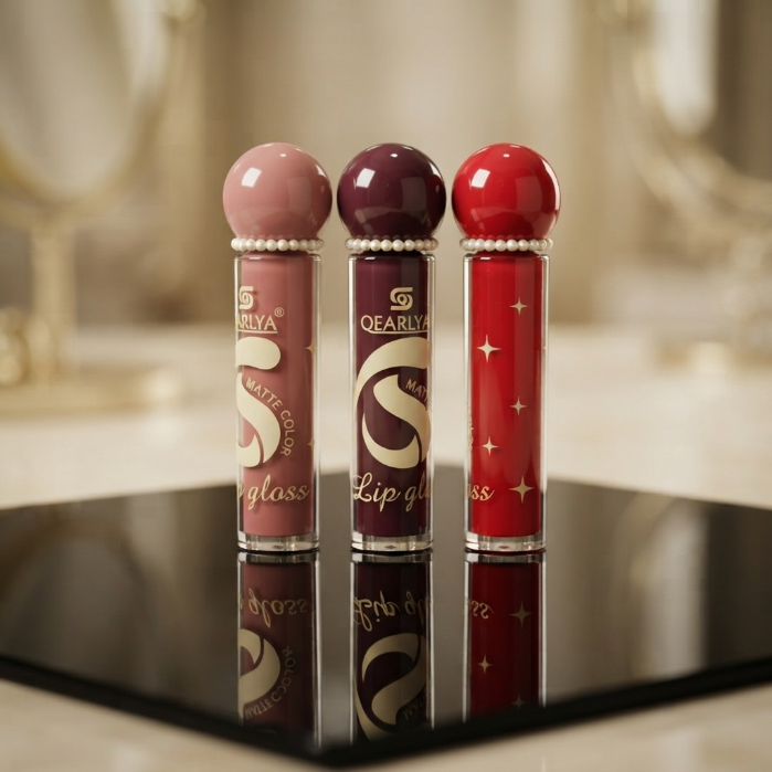 Pearl Cap Velvet Matte Lip Gloss – Long Lasting, Waterproof & Highly Pigmented Lip Color