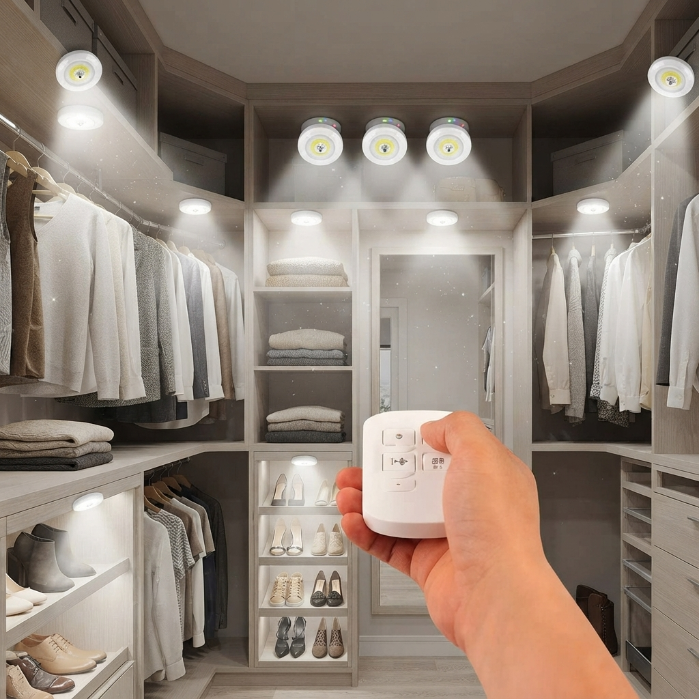 Rechargeable LED Touch Night Light with Remote | Wireless Motion Sensor Lamp | Portable Bedside Light