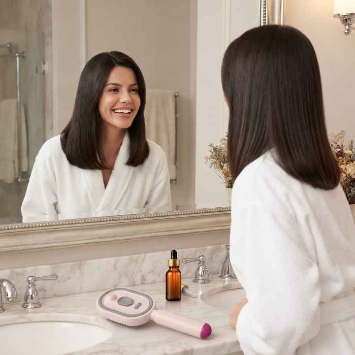 Electric Scalp Massager & Hair Brush – Relaxing Head Massager