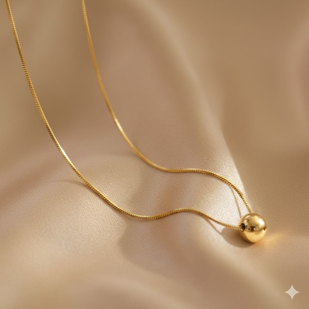 Minimalist Stainless Steel Round Pendent