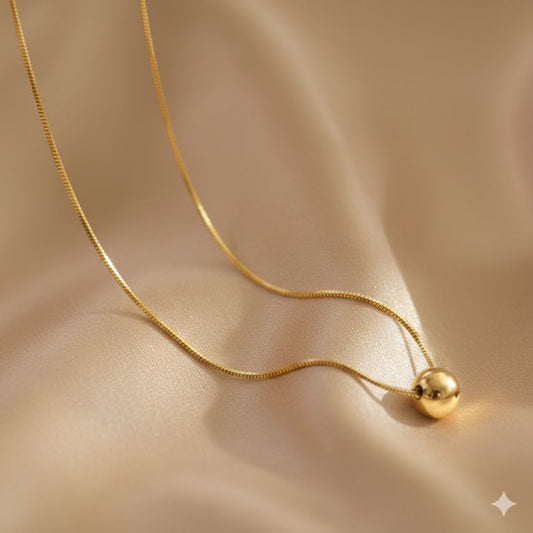 Minimalist Stainless Steel Round Pendent